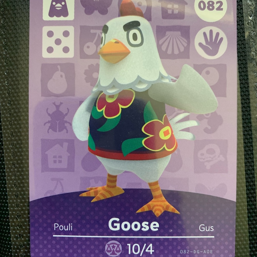 Goose 082 - Nintendo Animal Crossing amiibo card